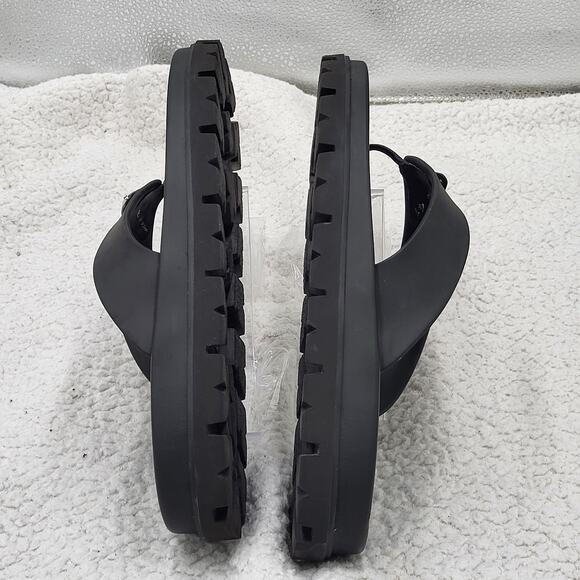NEW Prada Rubber Thong Sandals Black Women's size 41 US 11 - Picture 4 of 4